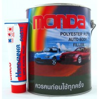 สีโป๊วพลาสติก ชนิดน้ำยาแดง มอนด้า